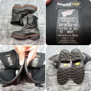 Red‎ Wing Loggermax Boots Mens 11.5 E2 Black Waterproof Composite Toe Work 4416